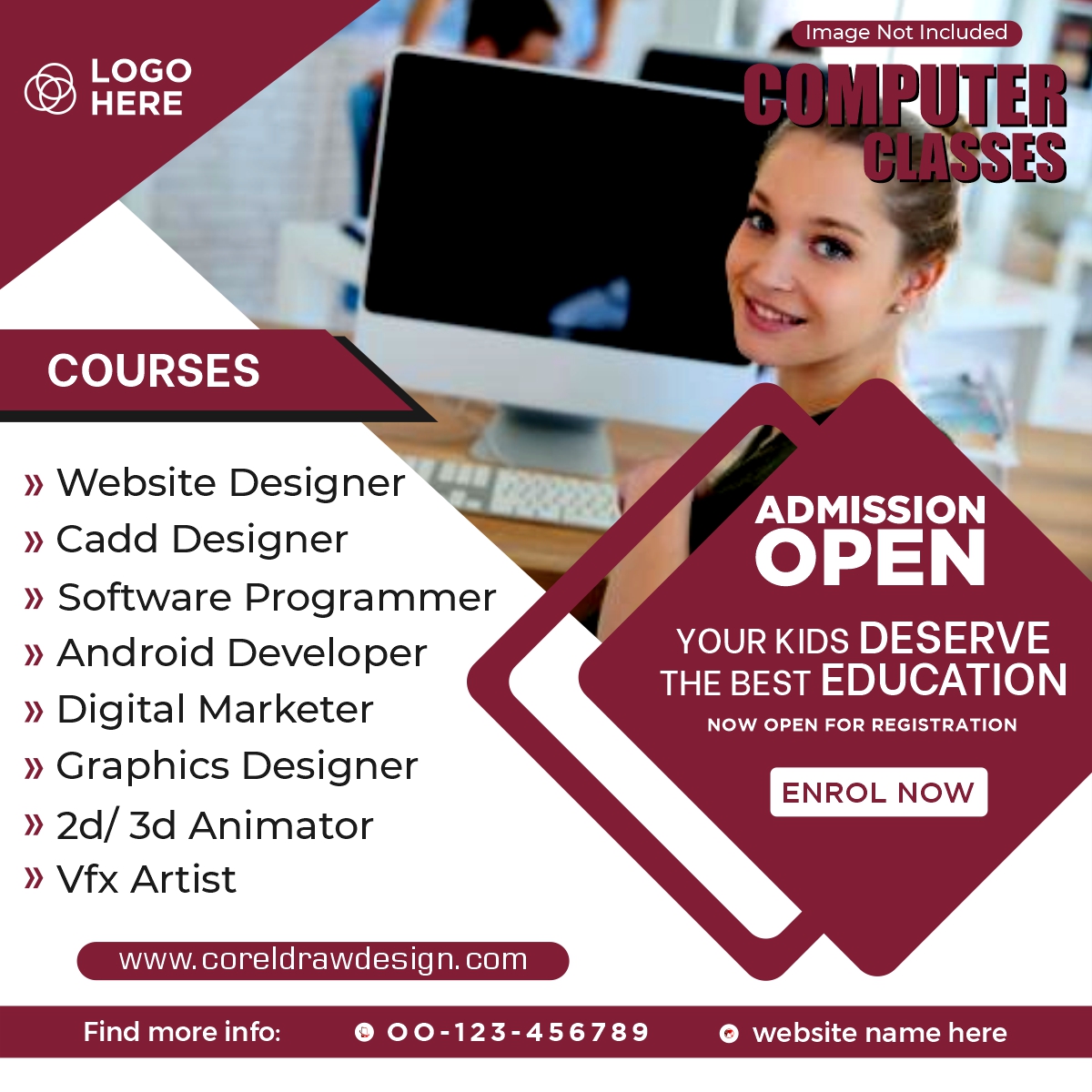 Computer Course Advertisement | vlr.eng.br
