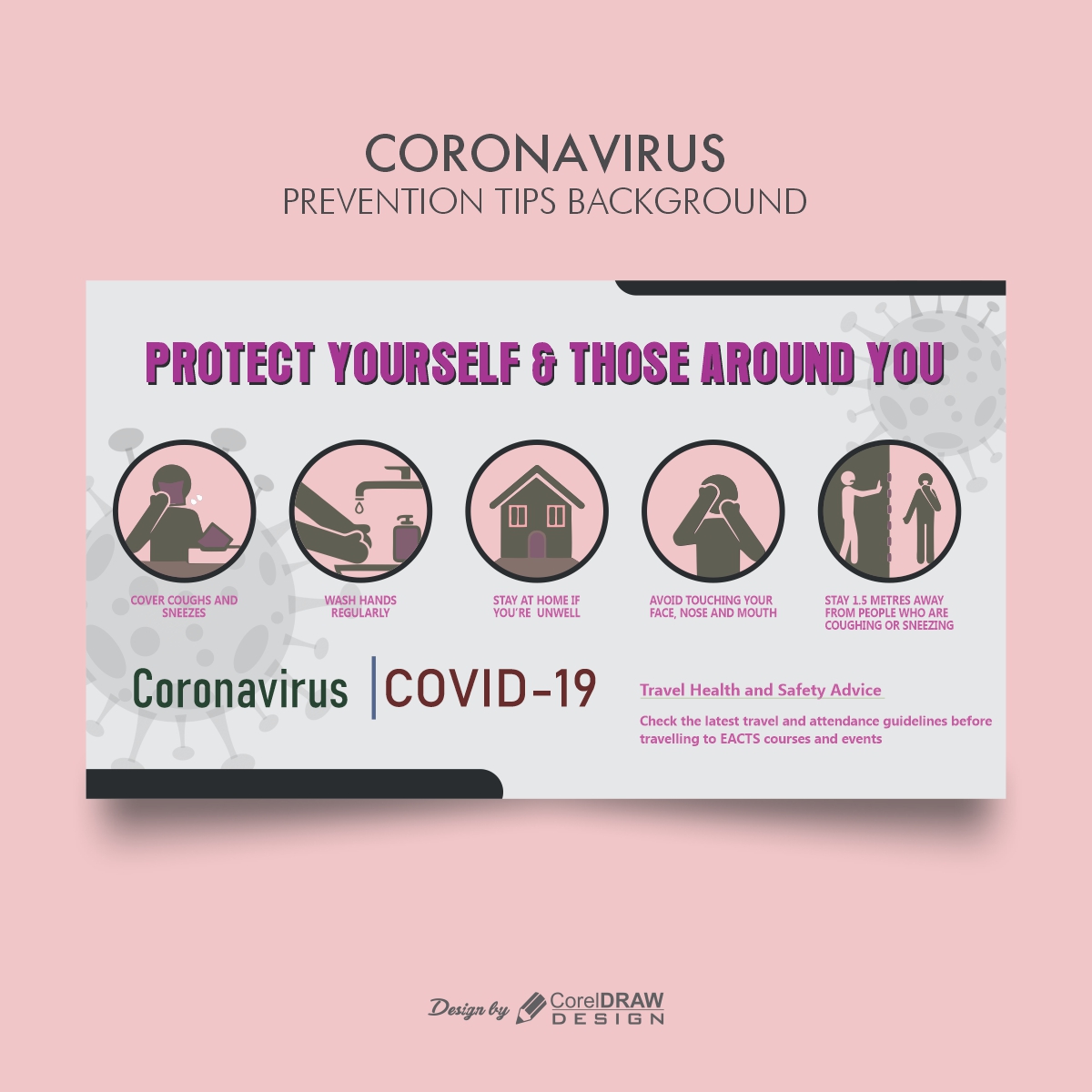 Coronavirus Prevention Tips Background