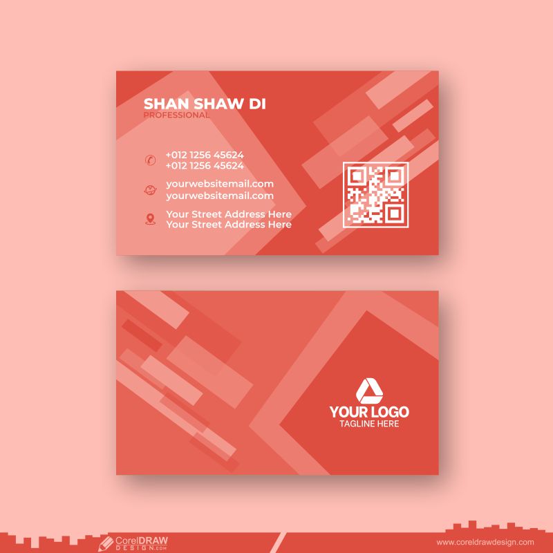 corporate abstract business card design