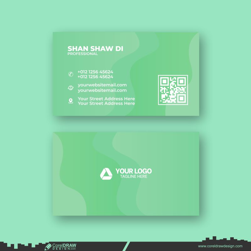 corporate abstract business card design