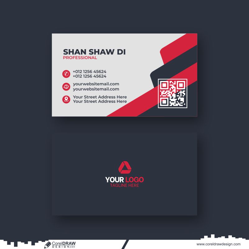 corporate abstract business card design