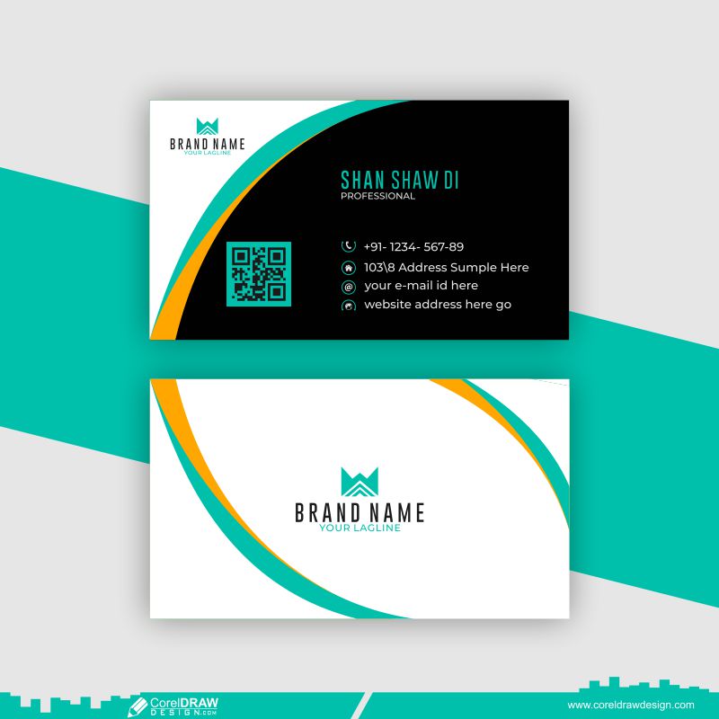 Corporate Business Card Free Vector