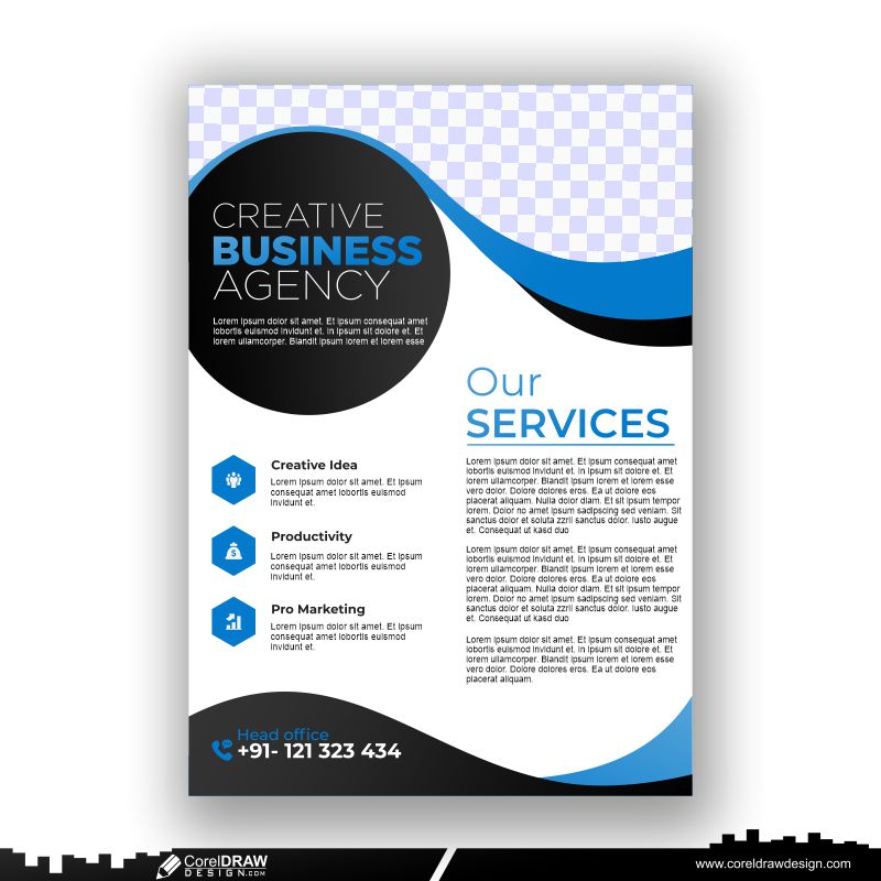 corporate business flyer design template premium