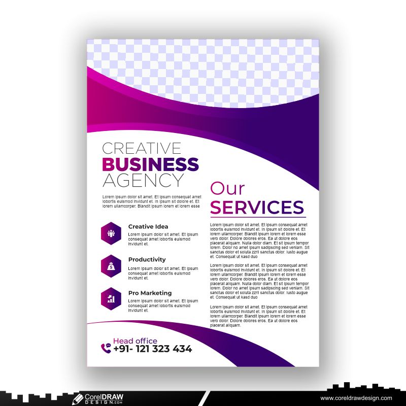 corporate business flyer design template premium download vector