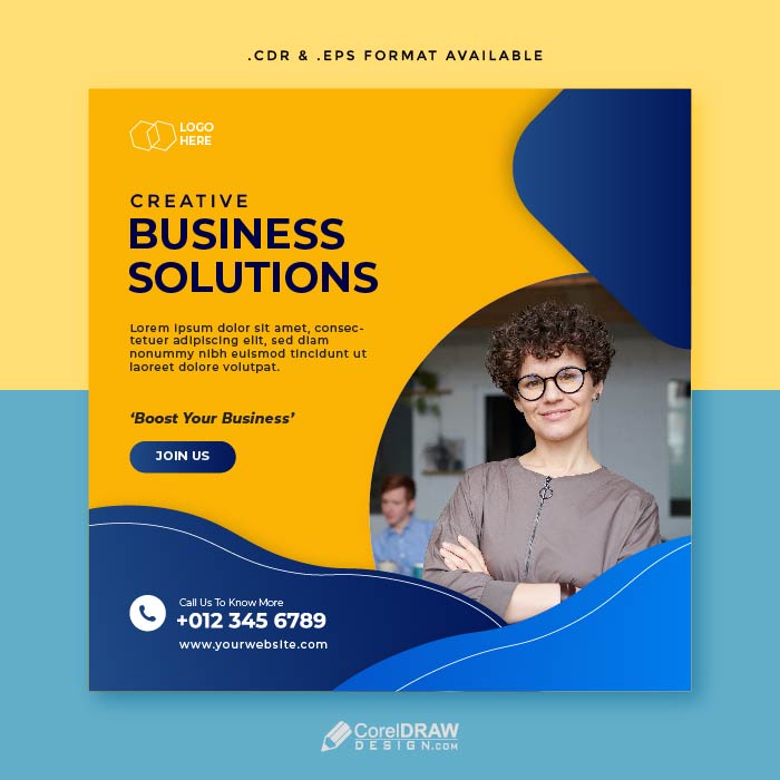 Corporate Business Solutions Poster Template