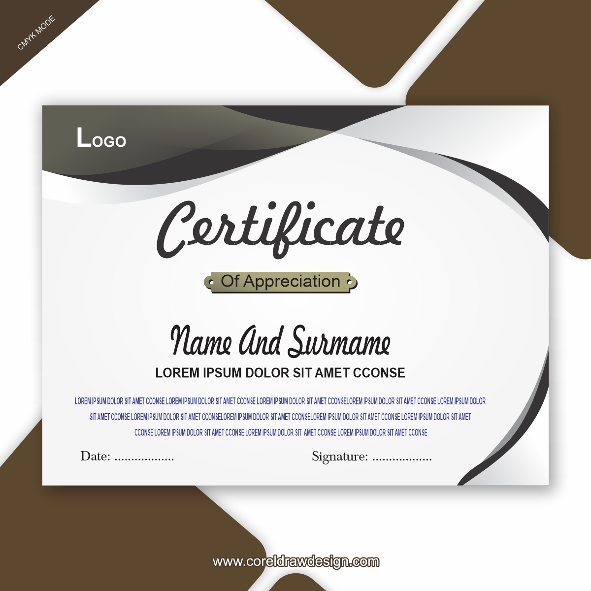 Corporate Certificate Design