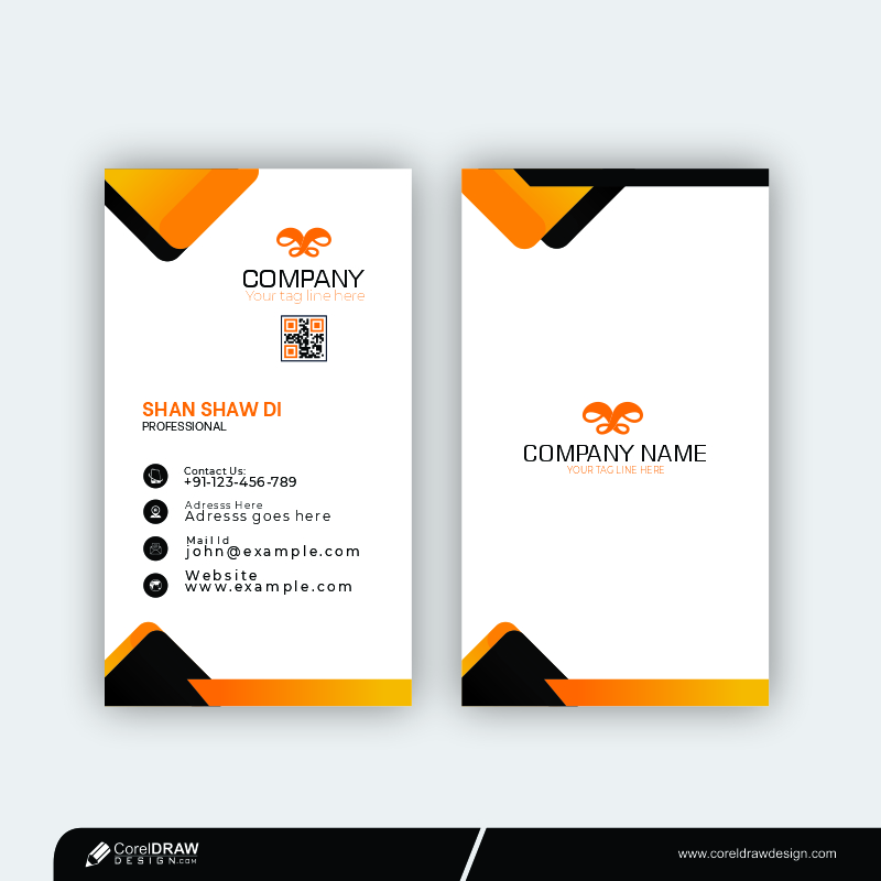 Corporate Clean Business Card Template Free Design