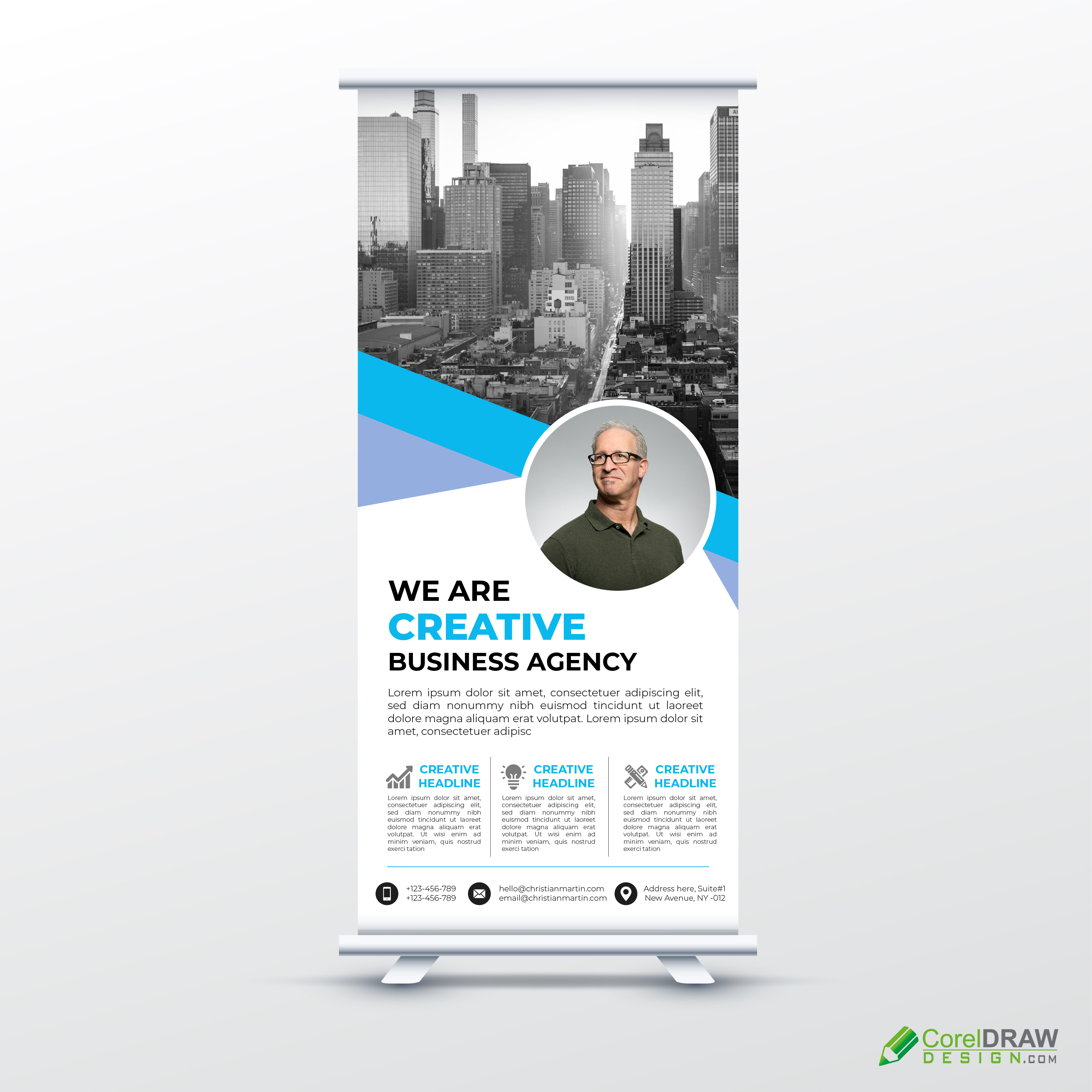 Corporate Company Rollup Banner Template