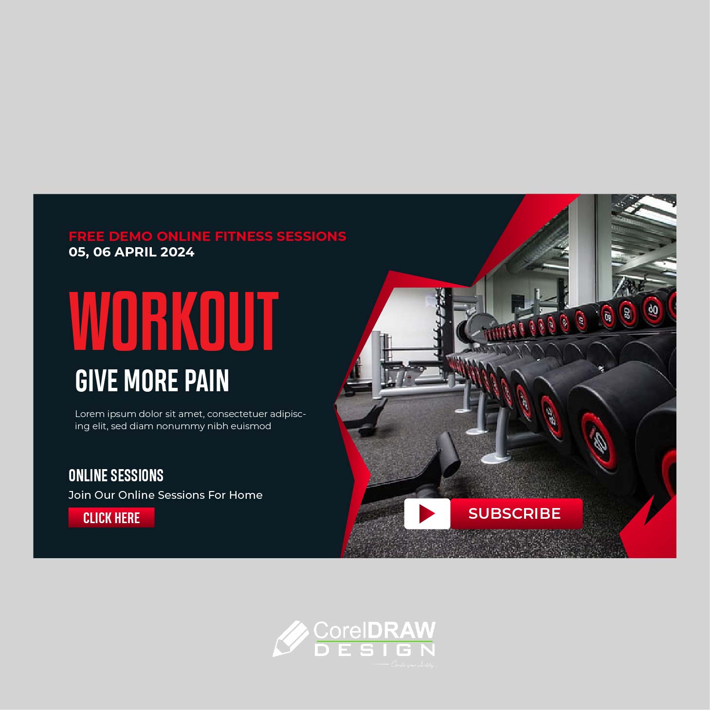 Corporate duotone fitness duotone advertisement vector free
