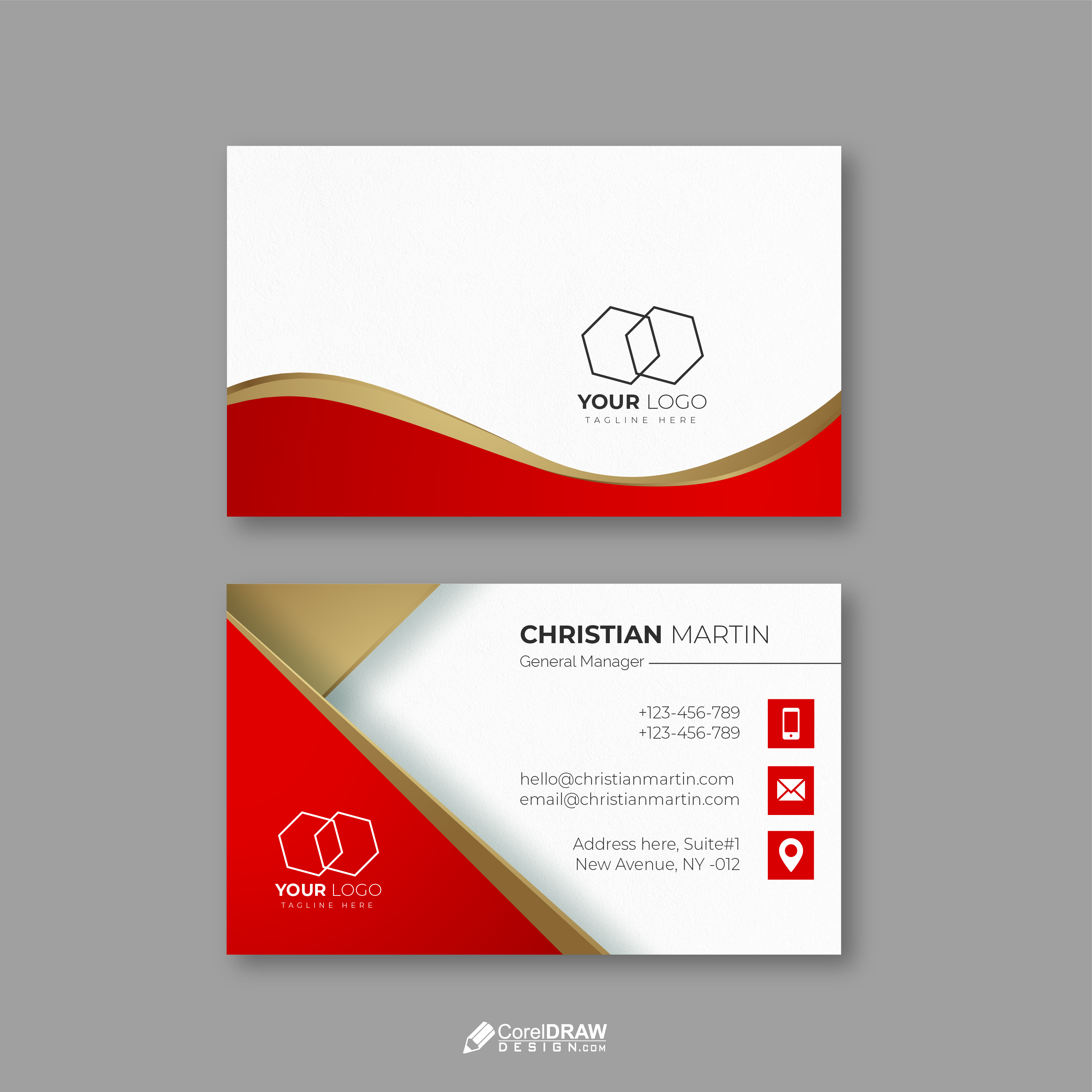 Corporate Elegant Professional Business Card