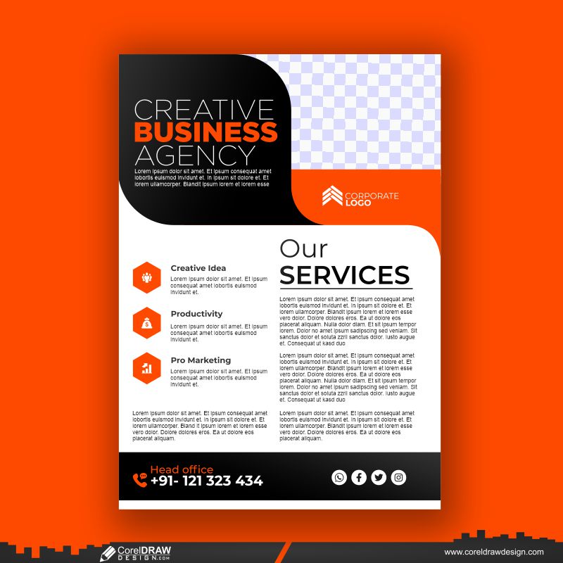 corporate flyer design company business premium vector cdr