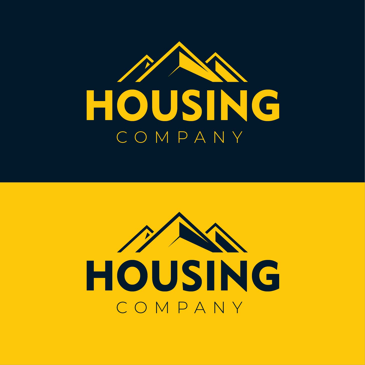 Corporate Property housing company logo free vector