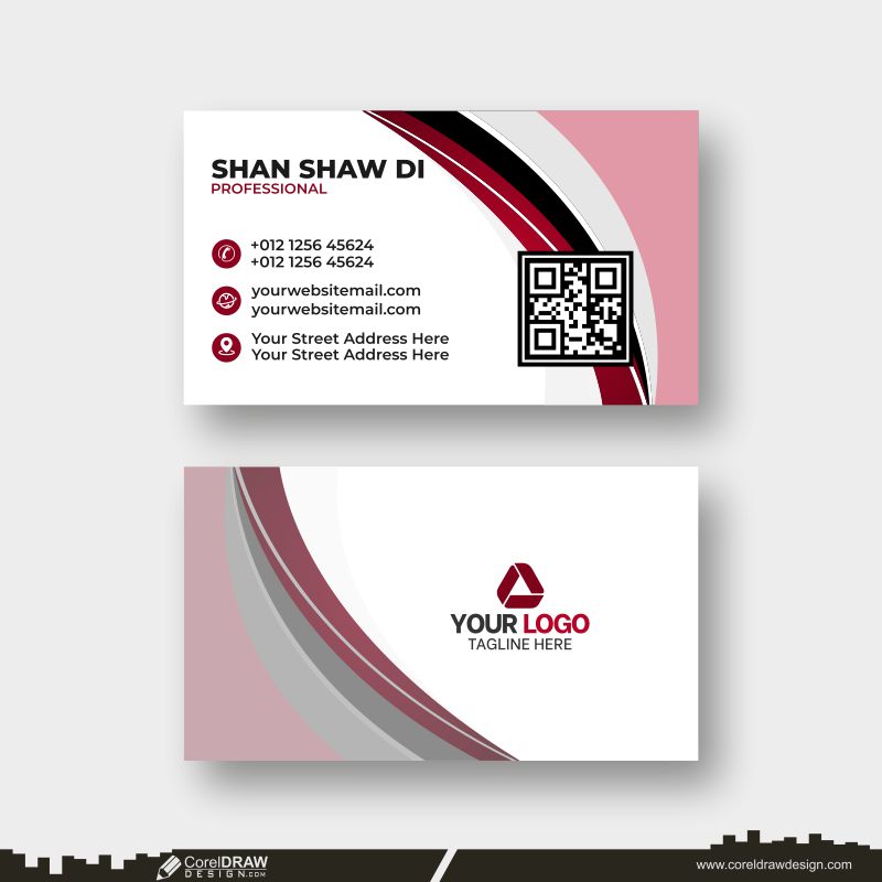 create new abstract business card download design