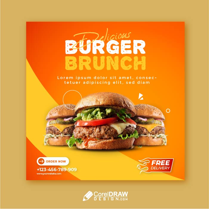 Download Creative Burger Food Restaurant Poster Advertisement