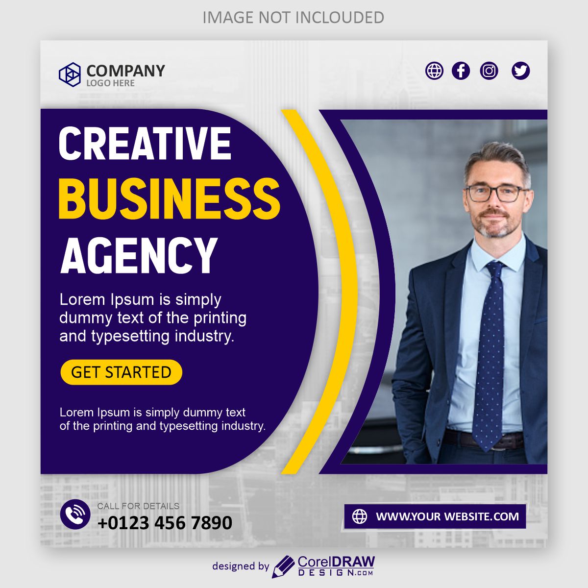 creative business agency poster vector design download for free
