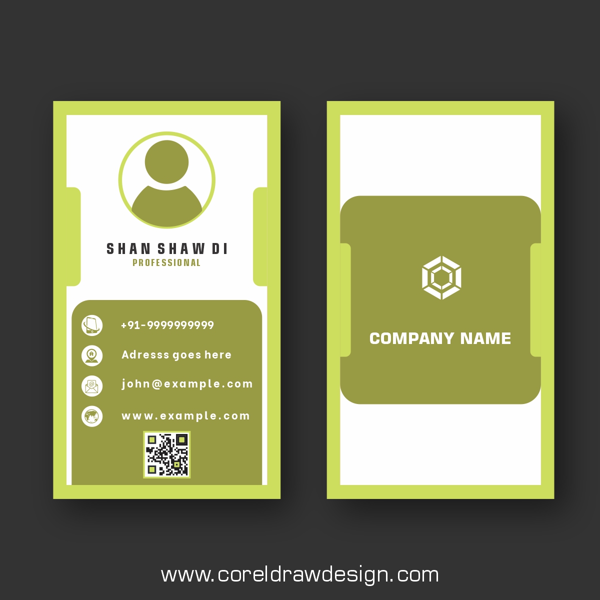 Creative Business Card Design Premium Vector