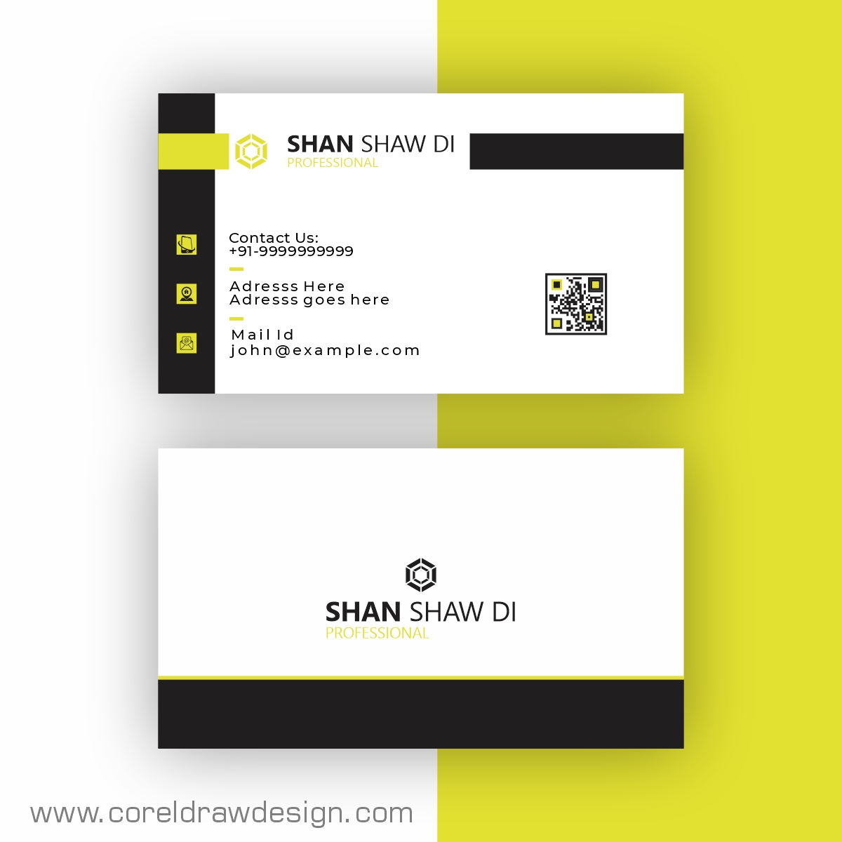 Download Creative Business Card Template Free Vector  CorelDraw With Regard To Visiting Card Templates Download