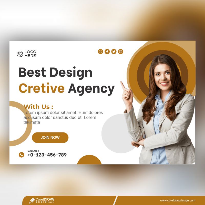 Creative Design Agency Banner Template Free Premium Vector 
