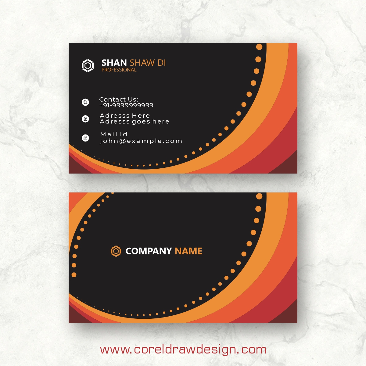 Creative Elegant Business Card Premium Vector