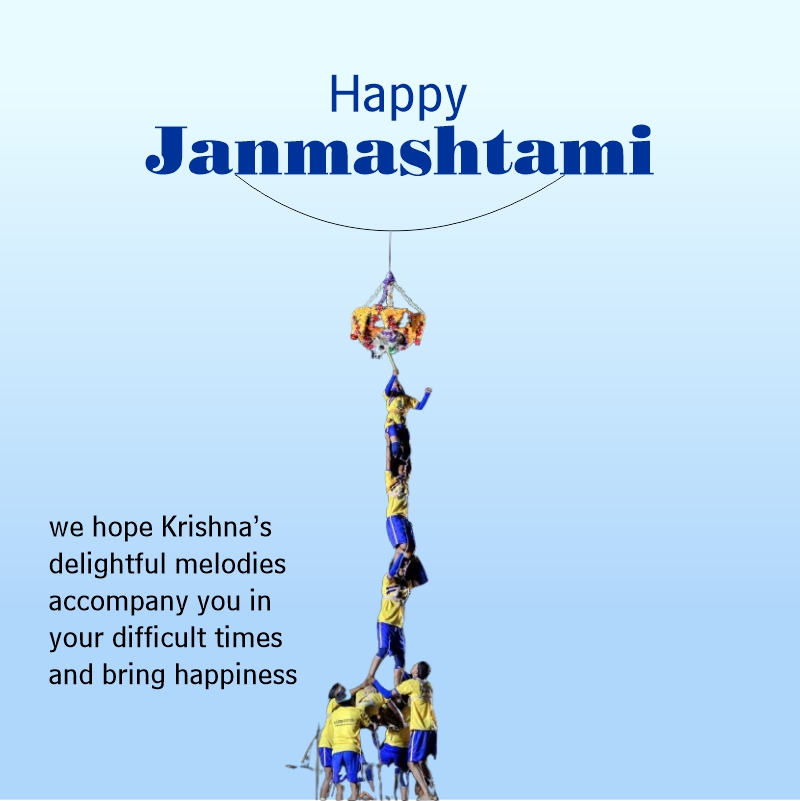 Creative Janmashtami 2024 Greeting Wishing Status Download For Free