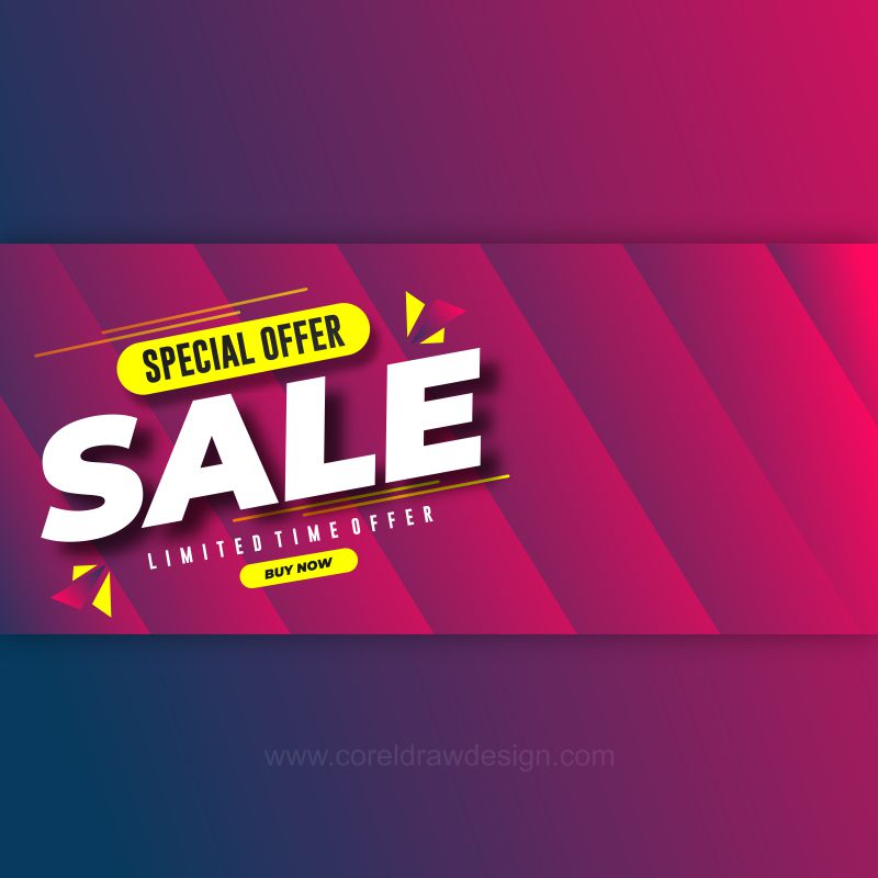 creative special sale banner design black theme