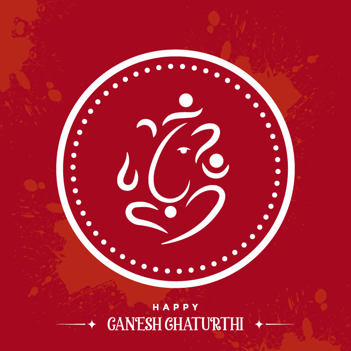 Creative Traditional god  ganesh chaturthi festival vector