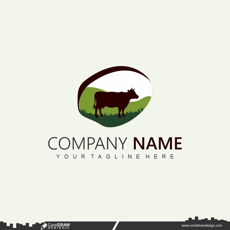 dairy farm customizable logo design templates cdr