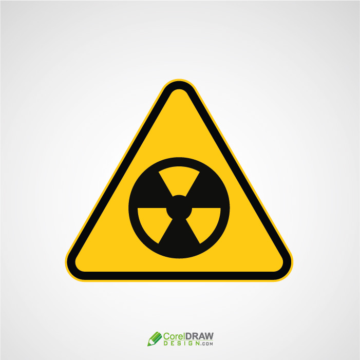 Dangerous Nuclear Radiation Area Sign Board
