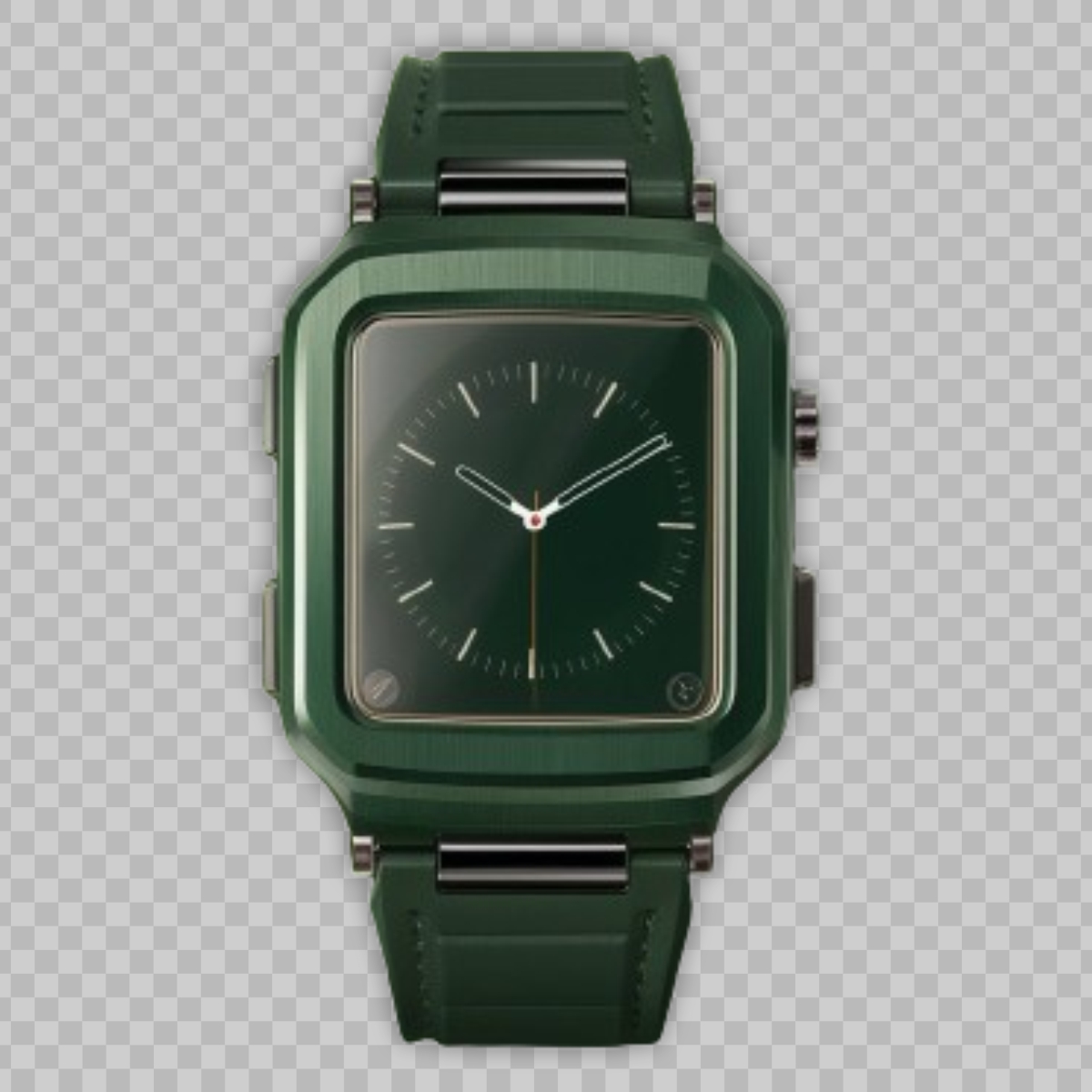 Dark Green color  watch PNG image download for free