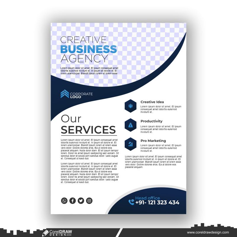 design flyer business premium template download