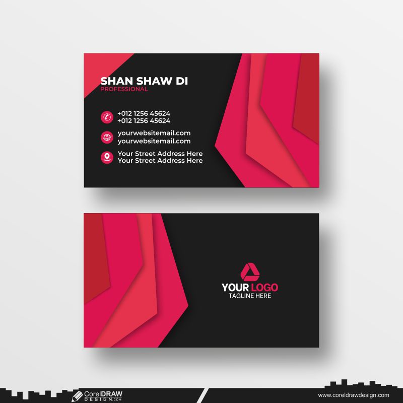 difference shades business card design dowanload