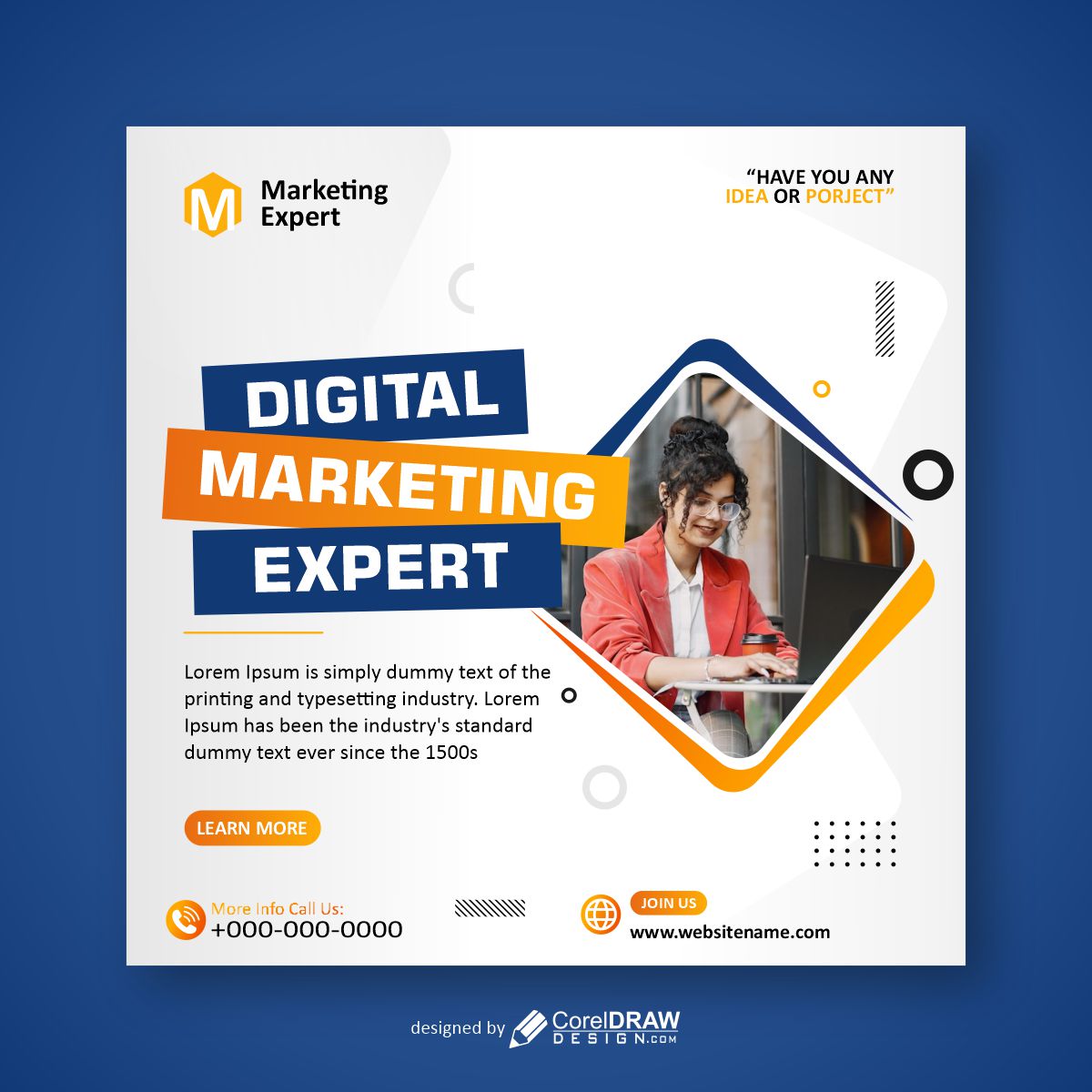 Digital Marketing Expert new poster vector free image