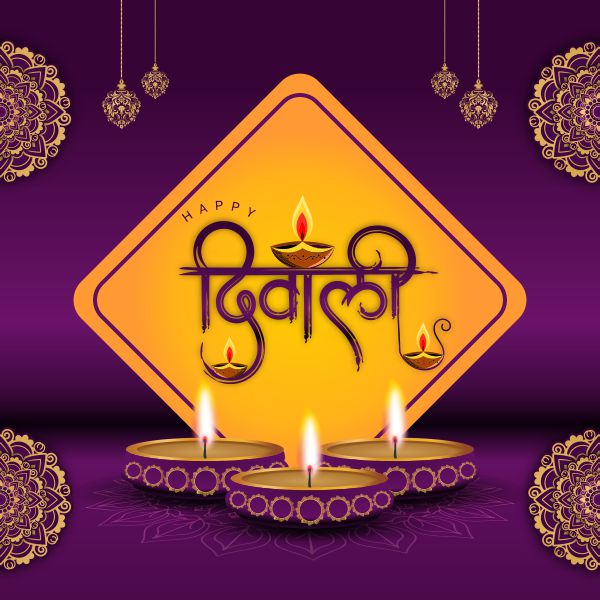 Diwali poster design CDR file  download for free