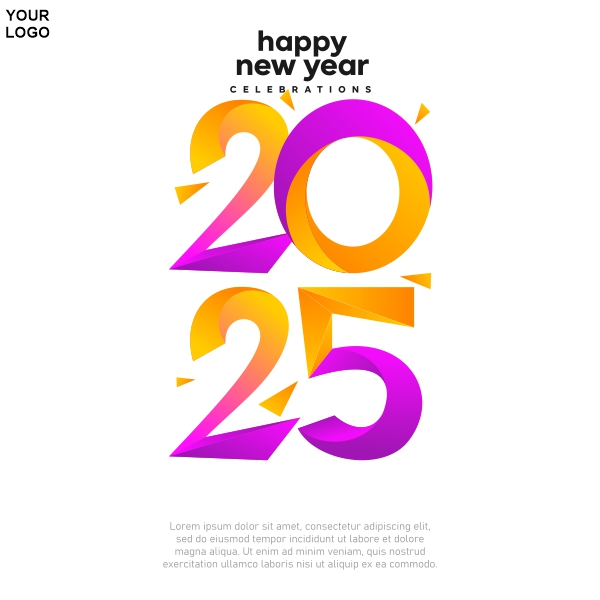 Download Free Happy New Year 2025 Vector CDR File 