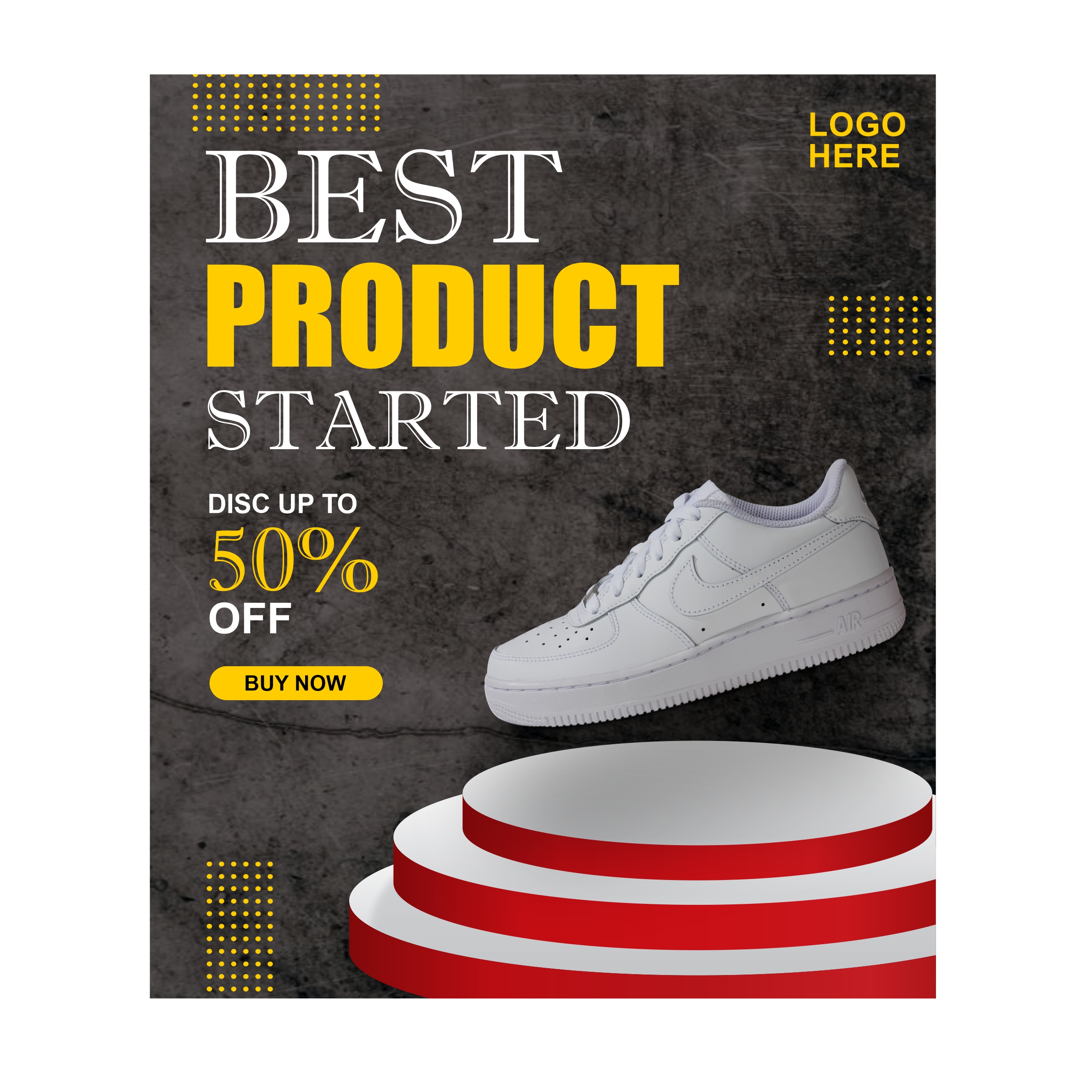 Download sport shoes and brand product social media post and banner design for free