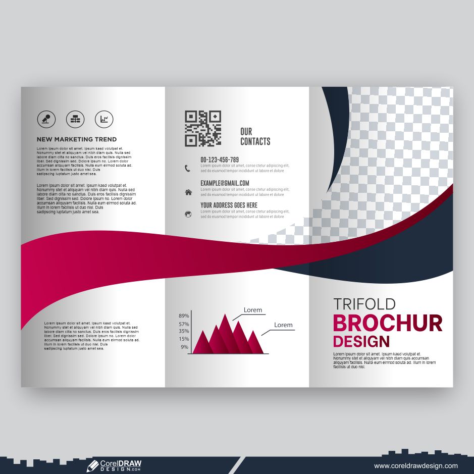 download trifold brochure template premium cdr