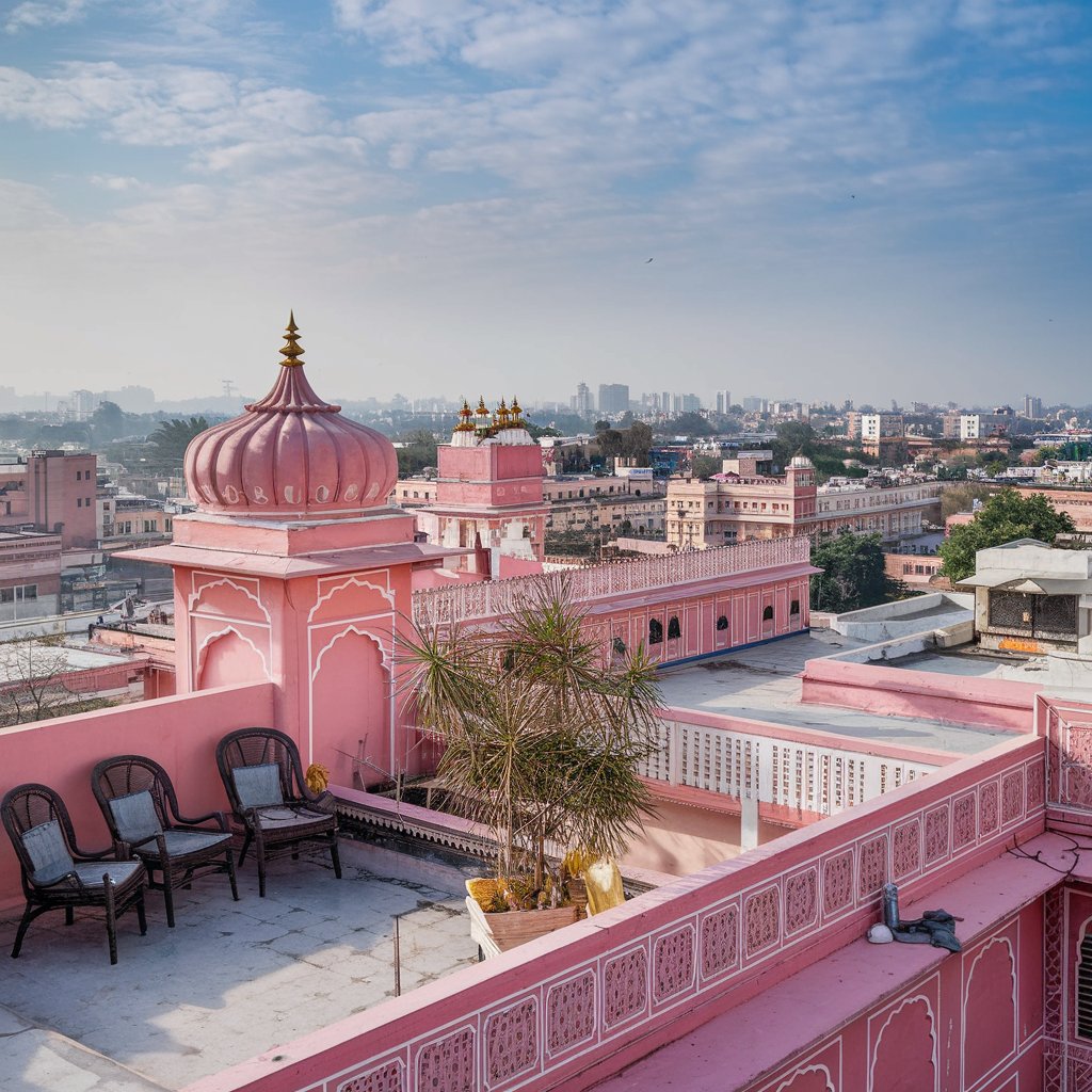 Drone shot of high detailed image of jaipur hd