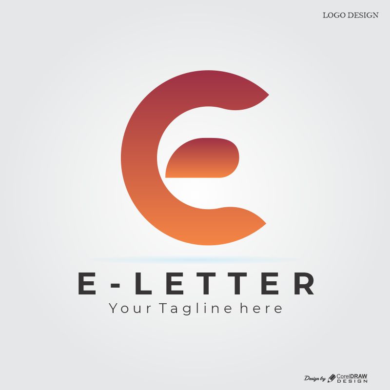 E Letter Logo Download From Coreldrawdesign Free Template Creative Design