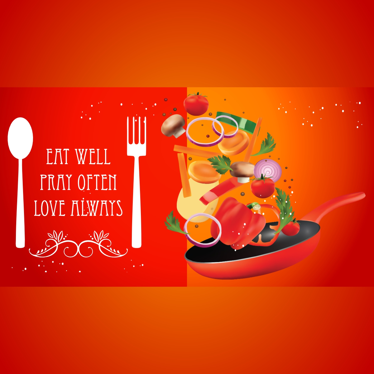 Download Eat Well Food Banner Orange Template CorelDraw Design | CorelDraw  Design (Download Free CDR, Vector, Stock Images, Tutorials, Tips & Tricks)