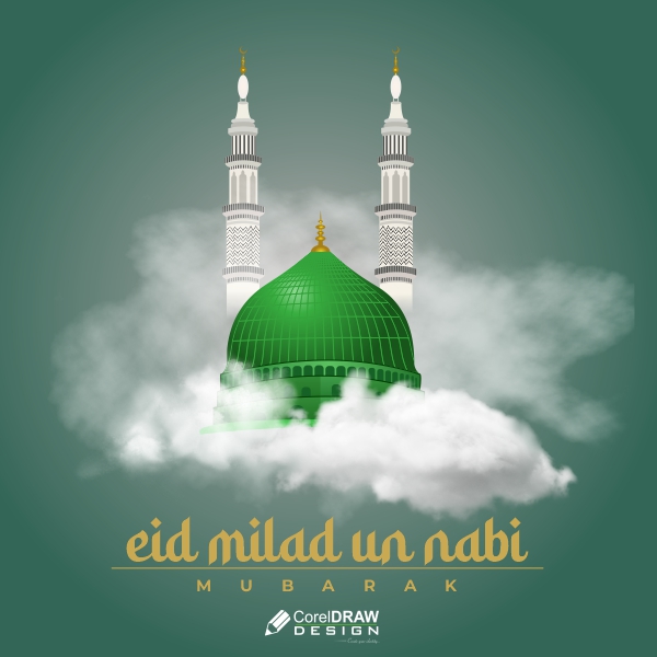 Eid Milad Un Nabi Vector &  Design Creativity  Download For Free cdr