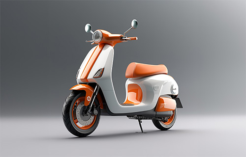 Electric scooter 3d render high quality free stock image