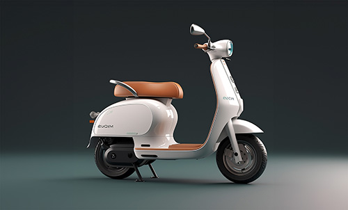 Electric scooter 3d render high quality free stock image