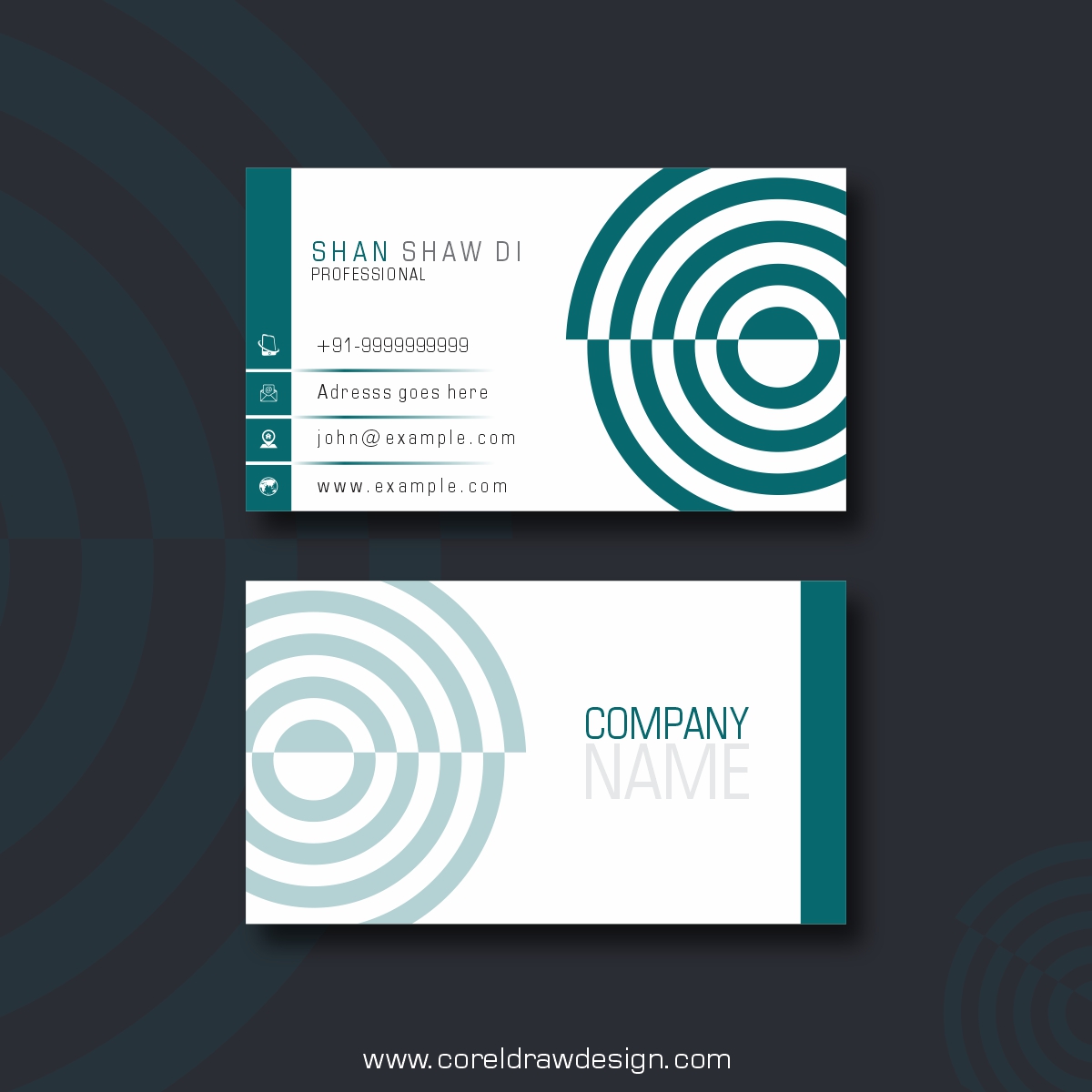 Elegant Editable Business Card Design