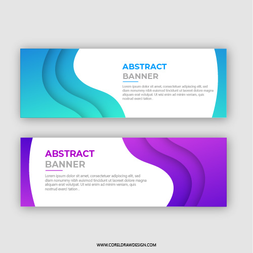 Elegent Simple Abstract Banner Background