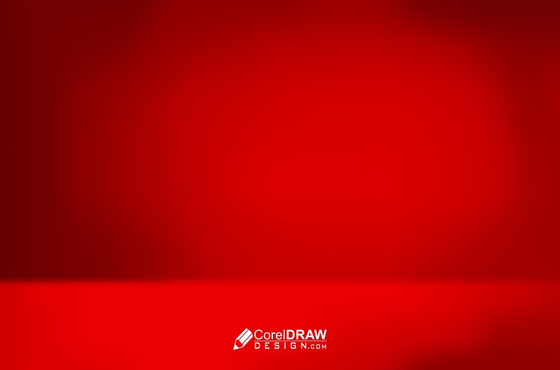 Empty red room background, red color studio room, Royalty Free Vector Image - CorelDraw Design