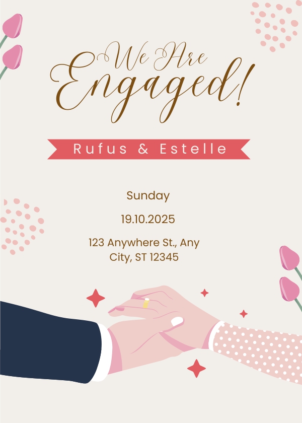 Engagment Ceremony Free CDR Vector Template Downoad For Free