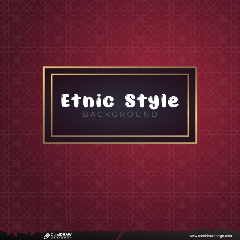 Etnic Style Background Free CDR