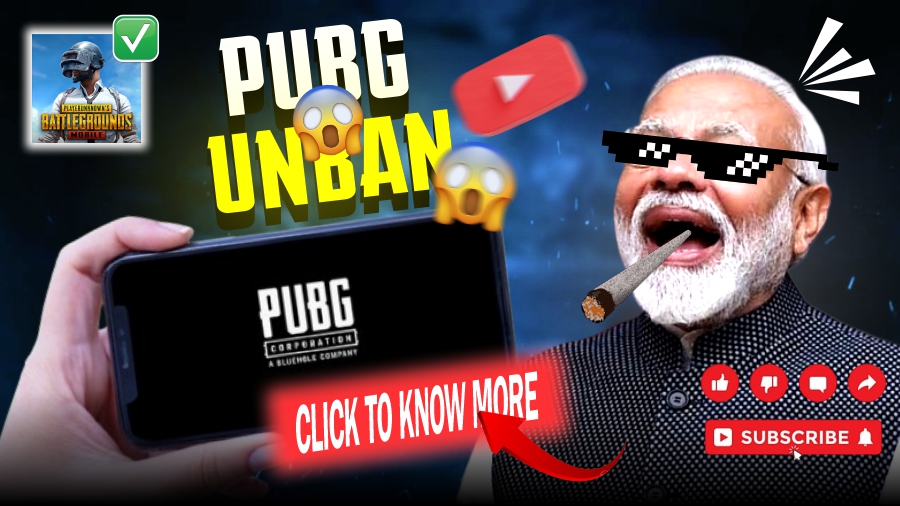 Eye Catching Pubg Mobile Unban Youtube Video Thumbnail Banner Vector Download For Free With Free CDR File