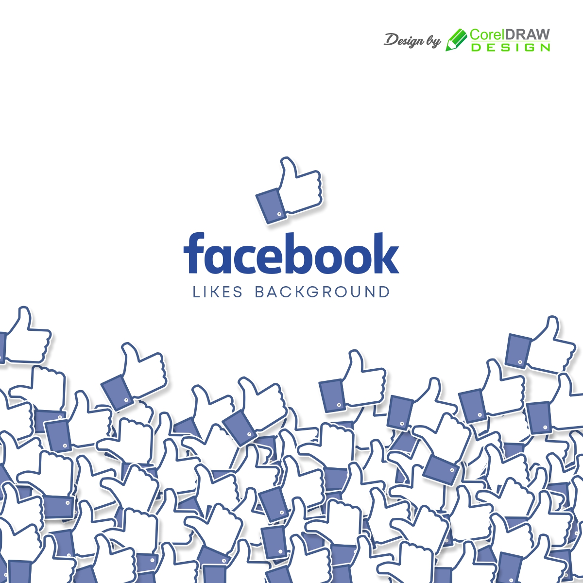 Facebook Background with Likes, Free CDR