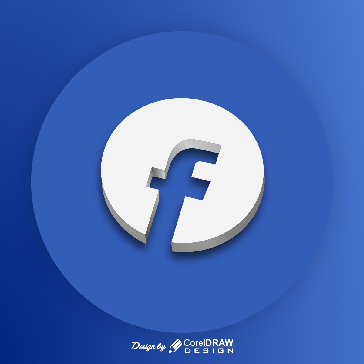 Facebook Logo with color theme background